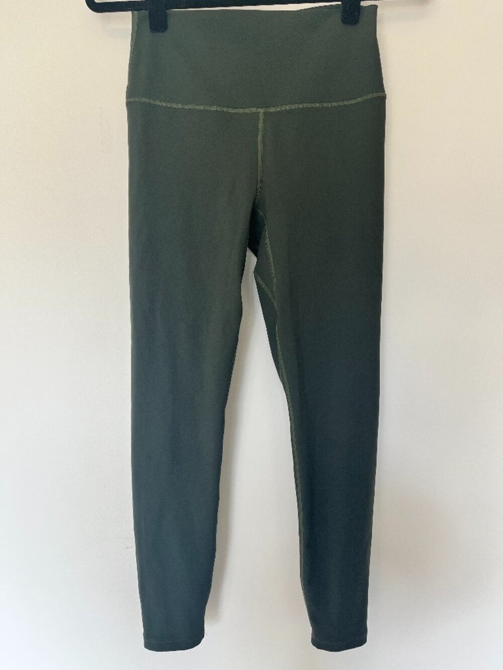 Varley Dark Olive Green Leggings High Rise Athleisure Yoga Medium